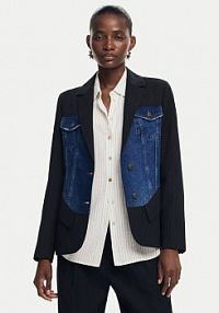 Żakiet Desigual czarny Marynarka