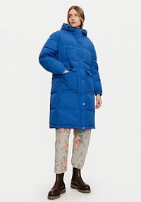 Kurtka puchowa United Colors Of Benetton niebieska damska 