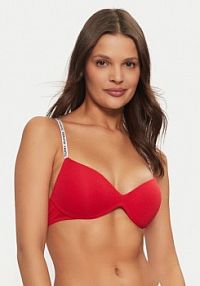 Biustonosz Tommy Hilfiger czerwony Push-up