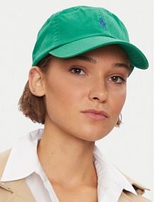 Czapka z daszkiem Polo Ralph Lauren zielona damska 