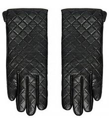 Rękawiczki skórzane Liu Jo czarne 