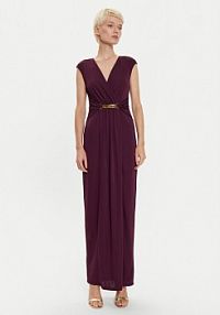 Sukienka wieczorowa LAUREN RALPH LAUREN bordowy 253951570002  Regular Fit