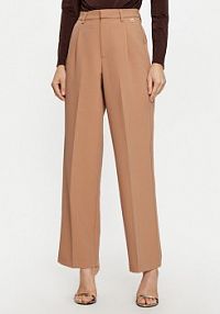 Spodnie eleganckie U.S. Polo Assn. beżowe damskie Materiałowe