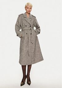 Płaszcz Karen by Simonsen szary damski Zimowy