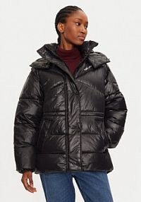 Kurtka puchowa KARL LAGERFELD czarna damska 