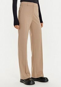 Spodnie eleganckie ACCESS FASHION beżowe damskie Materiałowe