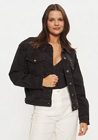 Kurtka jeansowe Guess Jeans czarna damska Jeansowa