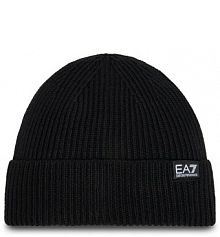 Czapka zimowa EA7 Emporio Armani czarna damska 