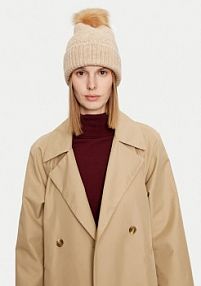 Czapka zimowa ONLY beżowa damska 