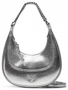 Torebka listonoszka PINKO srebrna 