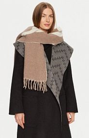 Szalik KARL LAGERFELD beżowy damski 