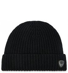 Czapka zimowa EA7 Emporio Armani czarna damska 