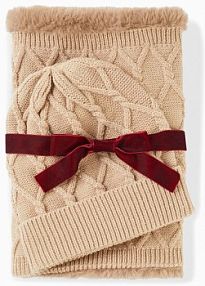 Szal komin + czapka (2 części)  damski Bonprix