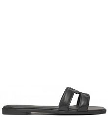 Klapki Tommy Hilfiger czarne damskie