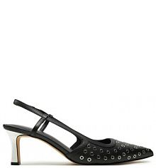 Sandały na obcasie MICHAEL Michael Kors czarne