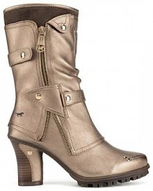 Klapki eleganckie Mustang złote