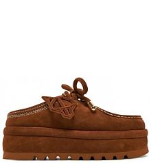 Klapki Naked Wolfe brązowe damskie