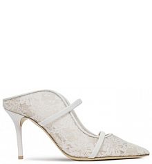 Klapki MALONE SOULIERS białe damskie