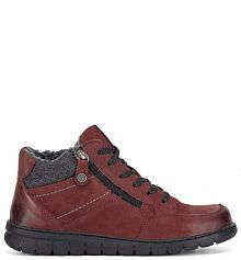 Botki Go Soft bordowy damskie