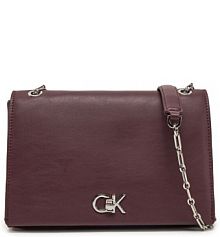 Torebka wieczorowa Calvin Klein bordowy