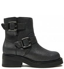 Botki Clarks srebrne damskie