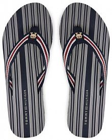 Japonki Tommy Hilfiger granatowe damskie