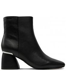 Botki na obcasie DKNY czarne