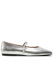 Baleriny Calvin Klein srebrne