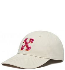 Czapka z daszkiem Off-White écru damska White