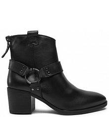 Botki na obcasie Marco Tozzi czarne