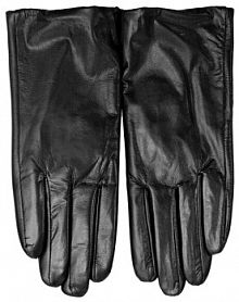 Rękawiczki skórzane Semi Line czarne