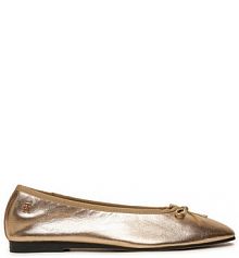 Baleriny Tommy Hilfiger złote