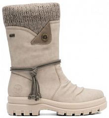 Kozaki Rieker beżowe damskie