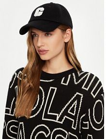 Czapka z daszkiem Guess czarna damska