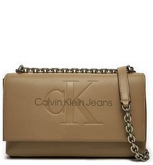 Torebka listonoszka Calvin Klein Jeans brązowa