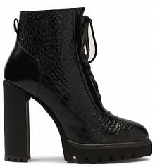 Botki na obcasie Kazar czarne