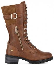 Klapki eleganckie Mustang brązowe