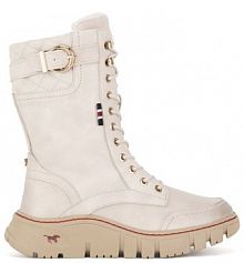 Kozaki Mustang beżowe damskie