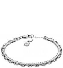 Bransoletka Fossil  srebrna JA7273040