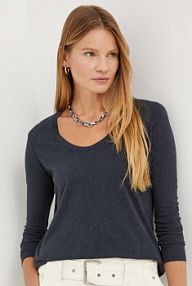 Longsleeve American vintage  granatowy damski JAC49