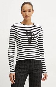 Longsleeve Karl Lagerfeld  czarny damski A1W17137