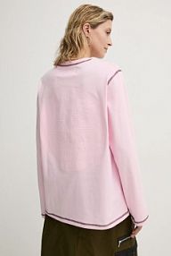 Longsleeve Resume  różowy damski 222301210