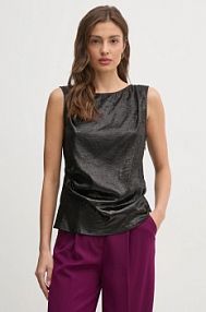 Bluzka United Colors of Benetton  czarna damska 54I7DQ09X