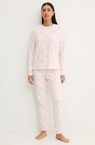 Piżama United Colors of Benetton  różowa damska 360T3P030