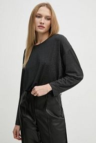 Longsleeve United Colors of Benetton  czarny damski 3NYW3M06W