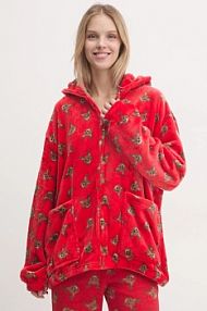 Szlafrok United Colors of Benetton  czerwony damski 6FK81800P