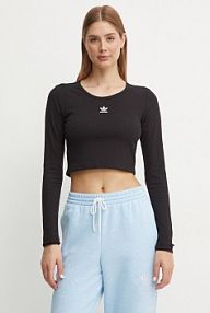 Longsleeve adidas Originals  czarny damski IW5725