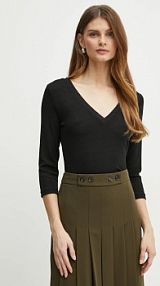 Longsleeve Morgan  czarny damski TIWI