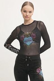 Bluzka Juicy Couture  czarna damska JCBCT224836.1