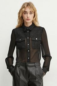 Koszula z długim rękawem Morgan  czarna CTIDA